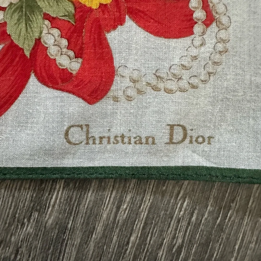 FREE Dior Green Polka Dot Holiday Scarf withh a $400 purchases last 1 n stock